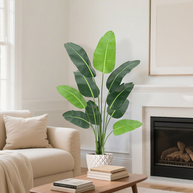 Faux Plant, 5.98cm H x 3.15cm W x 3.15cm D, Brown