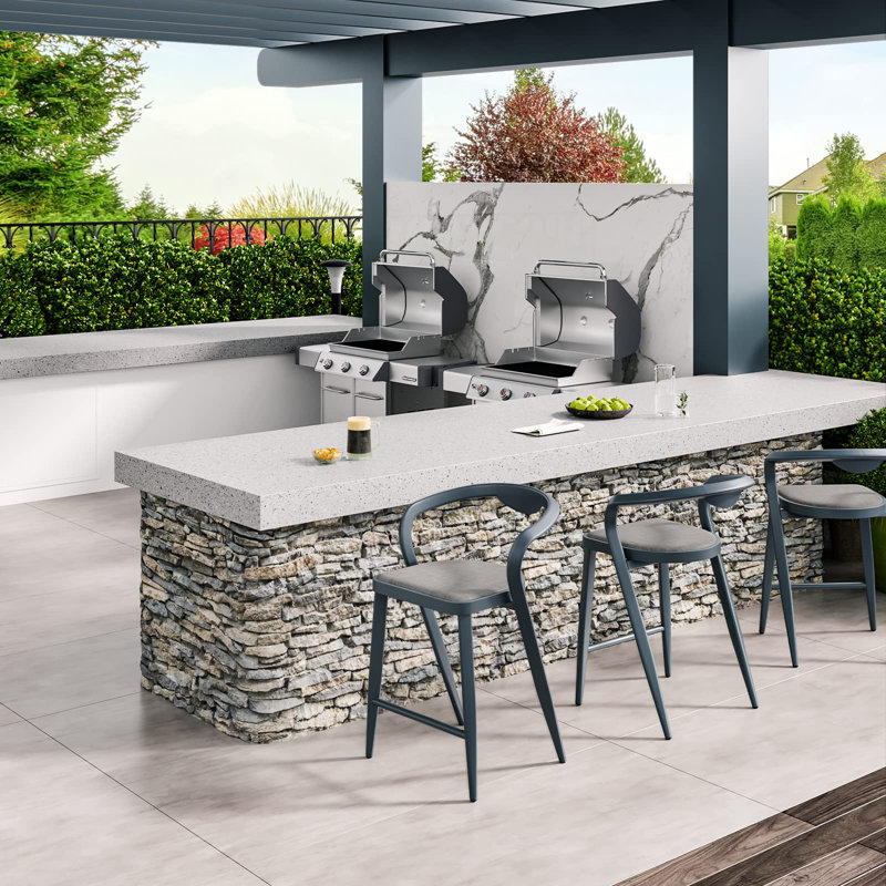 Outdoor Counter Height Bar Stools Chairs Set Of 2