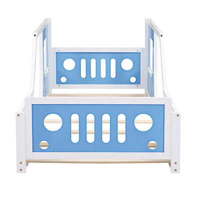 Classic Car-Shaped Platform Bed With Wheels