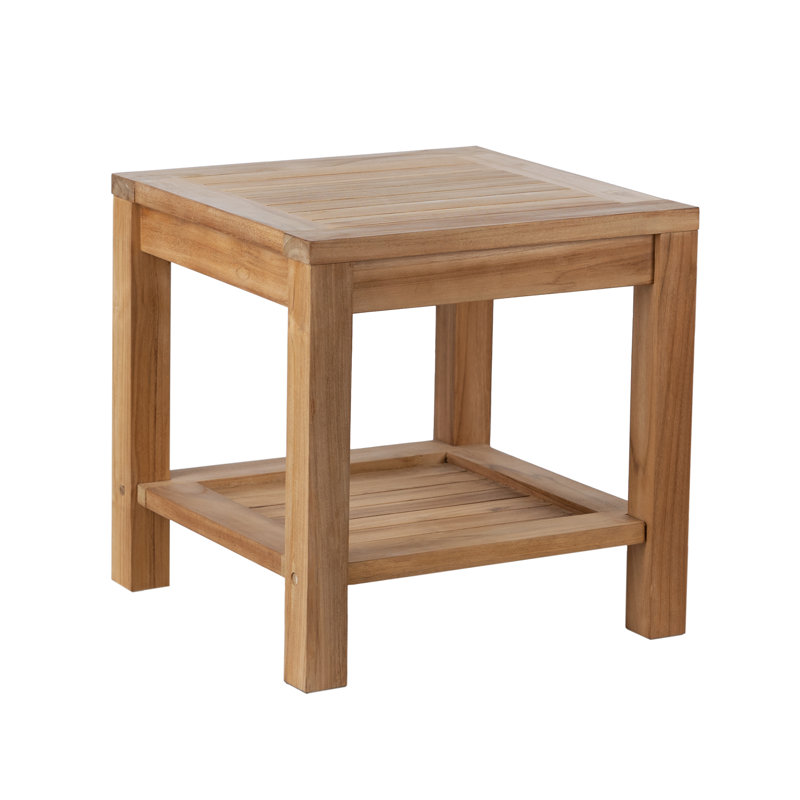 Solid Wood Tray Top End Table