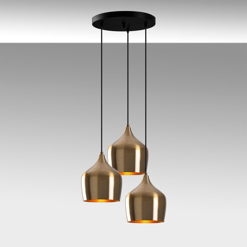 Vivanco 3 - Light Cluster Pendant, Copper