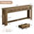 70.9-Inch Console Table with 3 Drawers and Open Storage Shelf, Extra Long Narrow Entryway Sofa Tables for Hallway Foyer Entrance, Brown