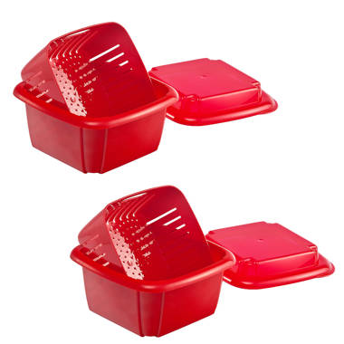 4 Piece Mini Basket Fresh Keeper Container Set