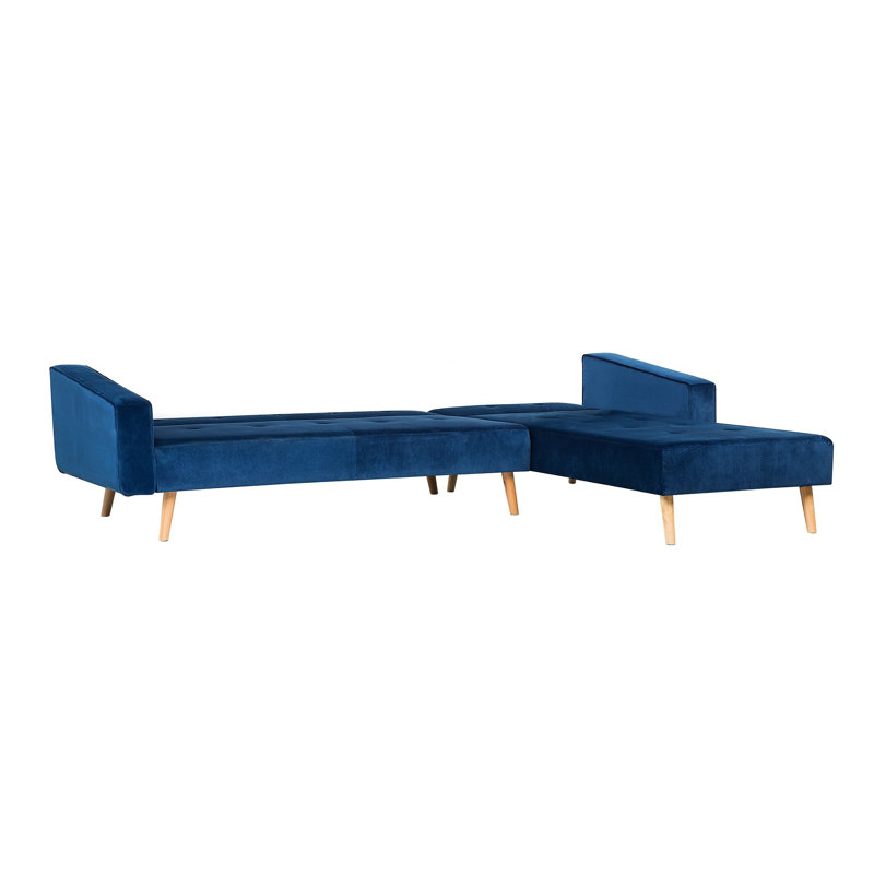 Lukas 4 Seater Sofa Bed, Blue