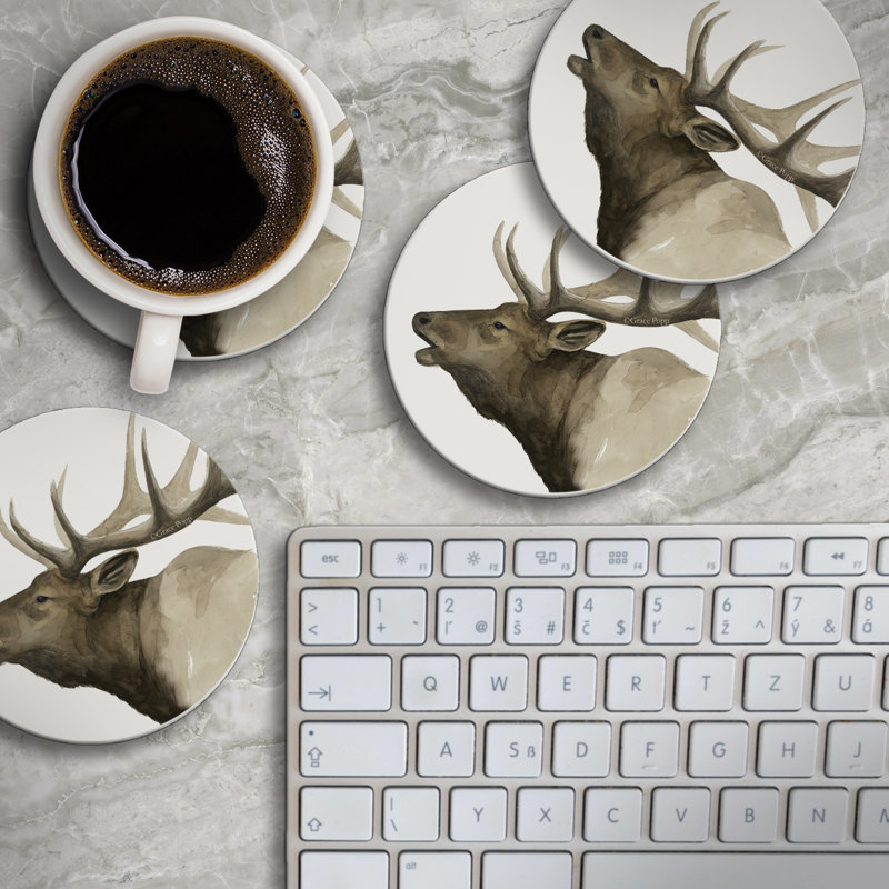 Ensemble de 4 sous-verres Elk