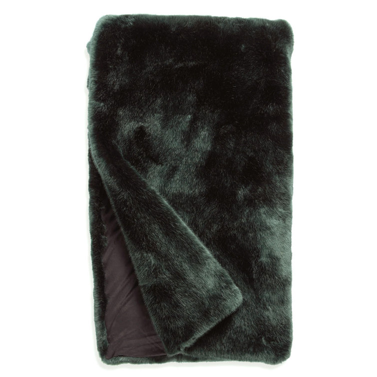 Donna Salyers' , Fabulous-Furs , Signature Faux Fur & Velvet 72 x 60 ,  Throw Blanket