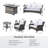 Klodjana Wood Premium All-Weather Wicker 7 - Person Patio Conversation Set with Cushions-1983003810-1983259307