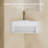 MonBlari 20"  Triangle Solid Surface Corner Bathroom Sink Matt White-126756298