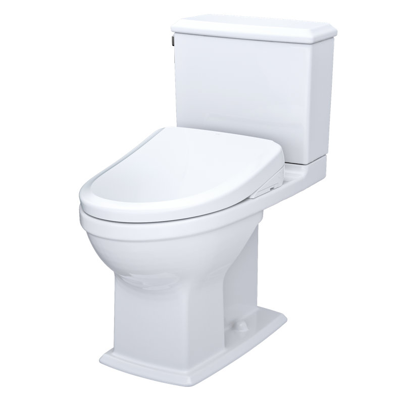 Connelly® 1.28 GPF S7 Auto Flush Elongated Floor Mounted Two-Piece Toilet (Seat Included)