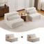 Compression Mahjong Sofa,Convertible Floor Sofa Bed,DIY Boneless Modular Sectional Sofa,No Assembly Required,Circle fleece fabric,Oversized 2 Seater with 2 Pillows-1227418311