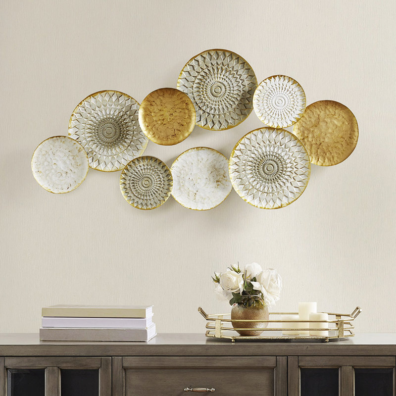 Handmade Boho Abstract Wall Decor on Metal