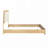 Contemporary Bed with Headboard,Light-1511658326