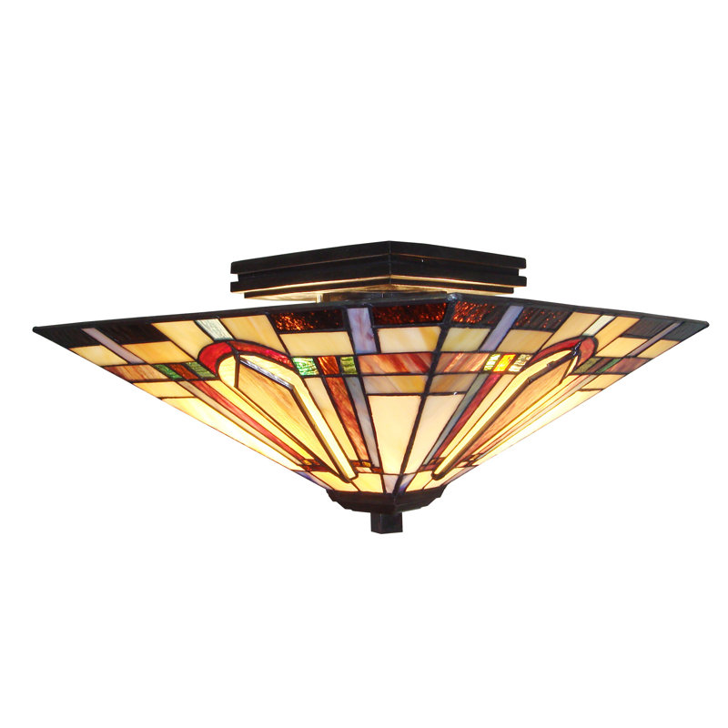 Plafonnier semi-encastré 2 lumières Fine Art Lighting