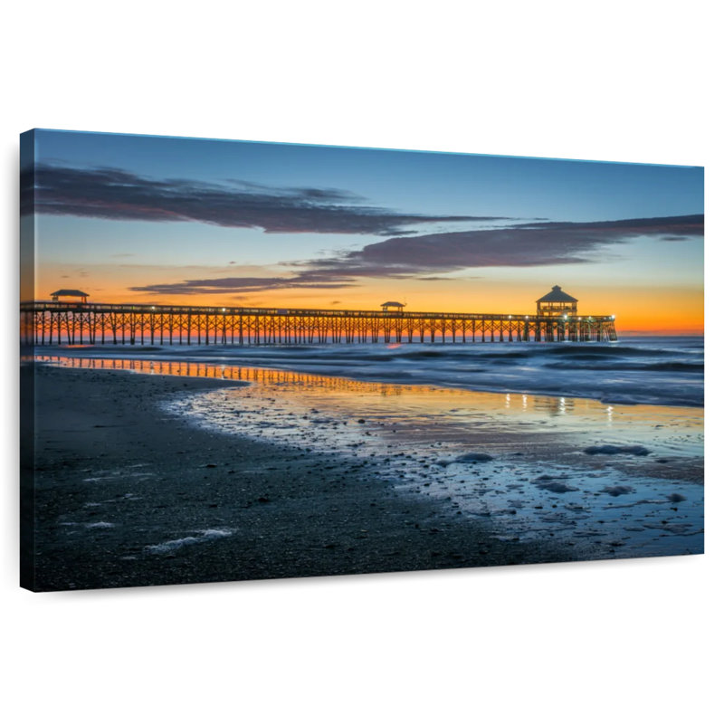 Sunrise at folly dock Aletra, H 16 po x l 24 po