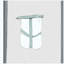 Lit simple pour enfant en forme de maison avec lit gigogne et tablettes de rangement latérales, gris