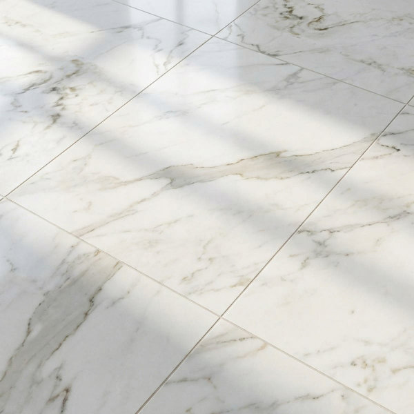 Daphne White Polished 24x24 Marble Tile