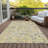 Slesh Washable Floral Indoor / Outdoor Rug-535143609