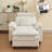 46" W Cloud Oversized Chenille Armchair with Ottoman-1498113858