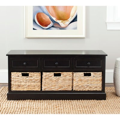Aneiyah Wicker Storage Bench