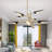 8 - Light Dimmable Sputnik Modern Linear Chandelier