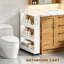 Chariot de rangement étroit à roulettes, chariot utilitaire mobile en métal léger à 4 niveaux pour la cuisine, la salle de bain, la buanderie, les espaces étroits du bureau, organisateur d'étagères mobiles