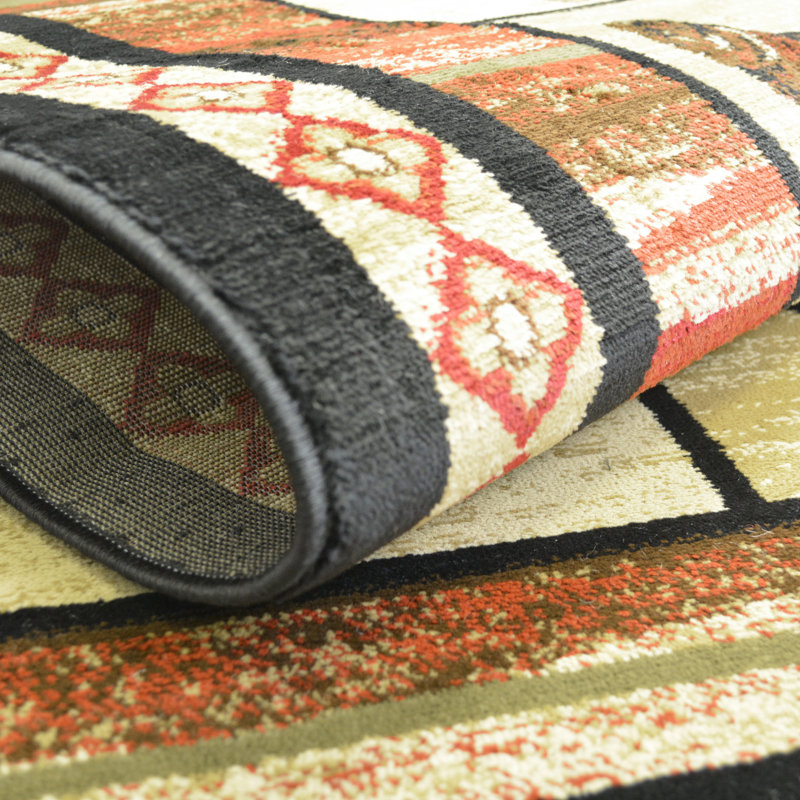 Tapis géométrique Haysi Haysi, Oval 7 pi 10 po x 9 pi x 10 po