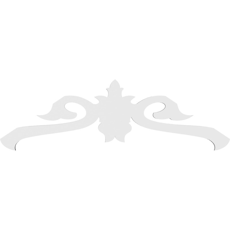Pignon Florence (PVC) de qualité architecturale (4/12), H 12 po x l 72 po x P 1 po