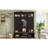 62.2''W Entryway Hall Tree with Bench, 3 Top Cubbies & Bottom Storage Space, Farmhouse Coat Rack with Hooks & Cabinets-129768471