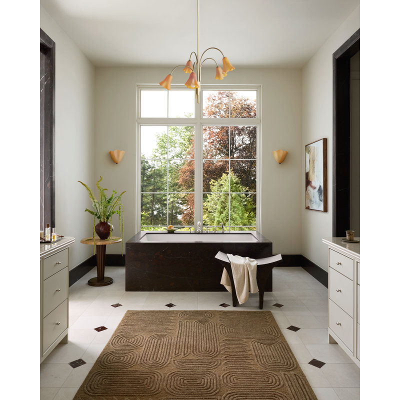 Brigette Romanek Madi Mocha / Cocoa Area Rug, Runner 2'6" x 7'6"