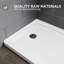 Base de douche antidérapante l 60 po x P 30 po avec ensemble de drain noir mat, conception à seuil plus large-122574551