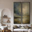 «Stormy Horizon Cloudscape Art For Room», ensemble de 2 reproductions d'art encadrées sur toile 60 po 2 pièces-654741459-654741456