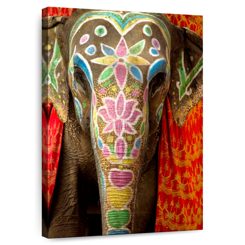Brampt Indian Festival Elephant, 51" H x 34" W