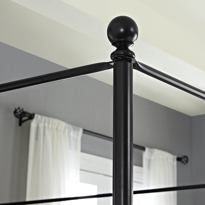 Canopy Bed, King, Black