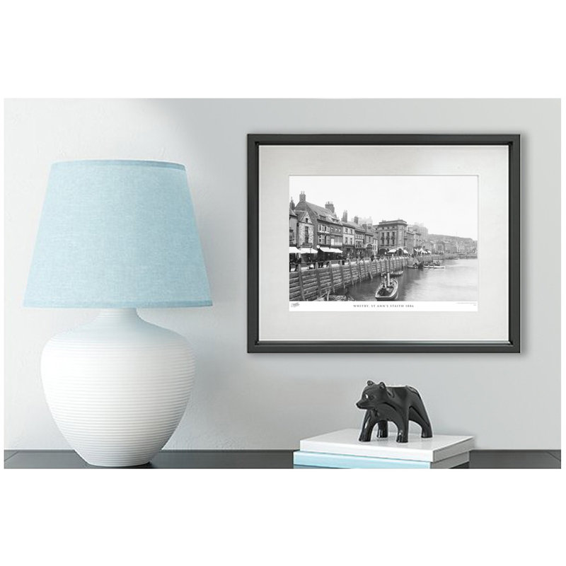 Whitby, St Ann's Staith 1886 by Francis Frith - Single Picture Frame Print, 60cm H x 80cm W x 2.3cm D