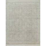 Hand Knotted Silk Area Rug in Taupe