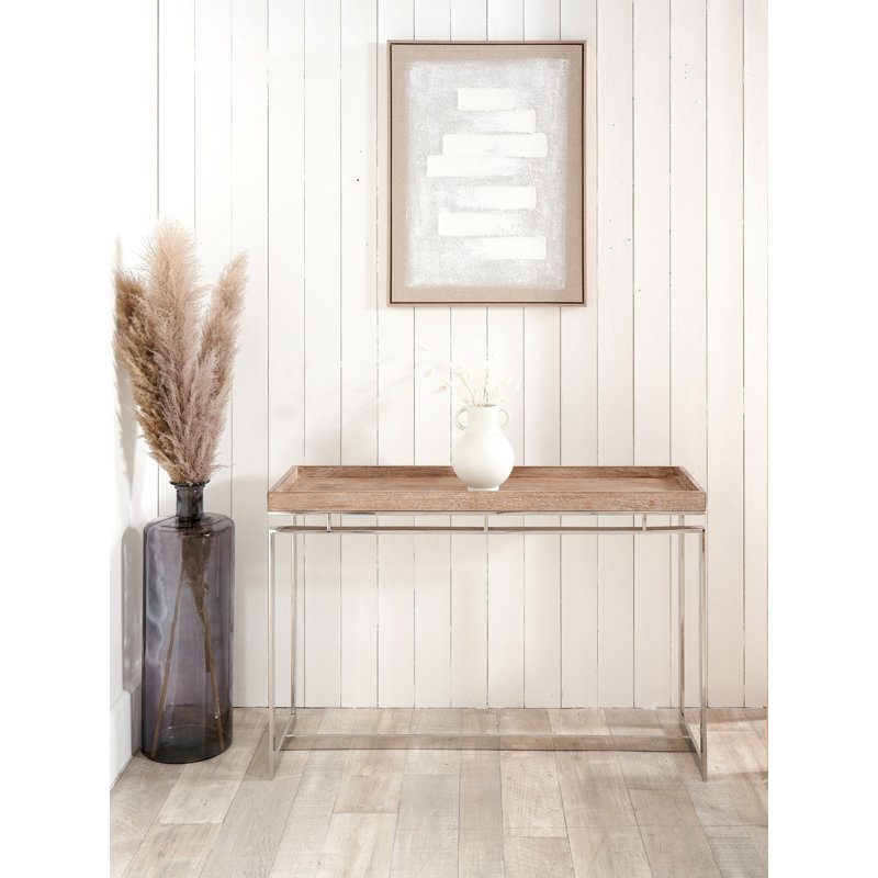 Wiechmann 115cm Solid Wood Top Console Table