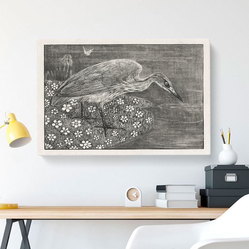 Heron by Theo Van Hoytema - Wrapped Canvas, 50cm H x 76cm W x 3cm D