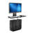 Mount-It Height Adjustable Monitor and Keyboard Wall Mount with CPU Holder | 25 Inch Wide Platform