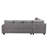 Furniture Modern Sectional Sofa L-Shape Convertible Couch Sofa with Ottoman Chaise Lounge-89603599