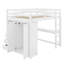 Lit mezzanine double avec bureau, tablettes et tiroirs-850462925