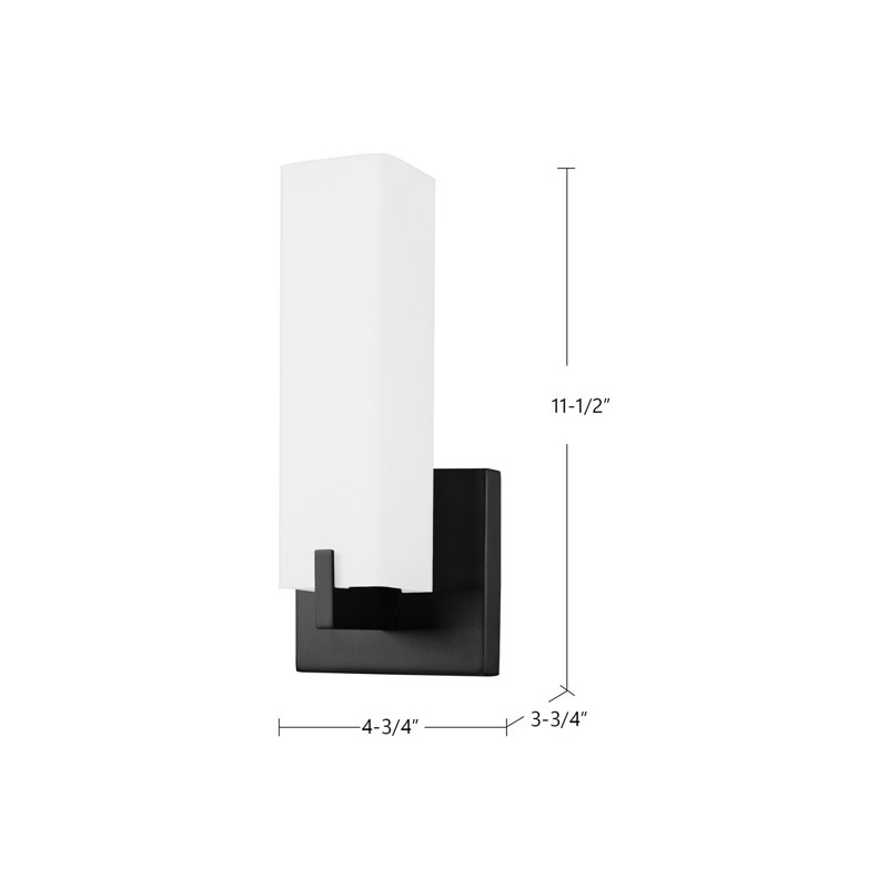 Stratford 1 - Light LED Armed Sconce, Black