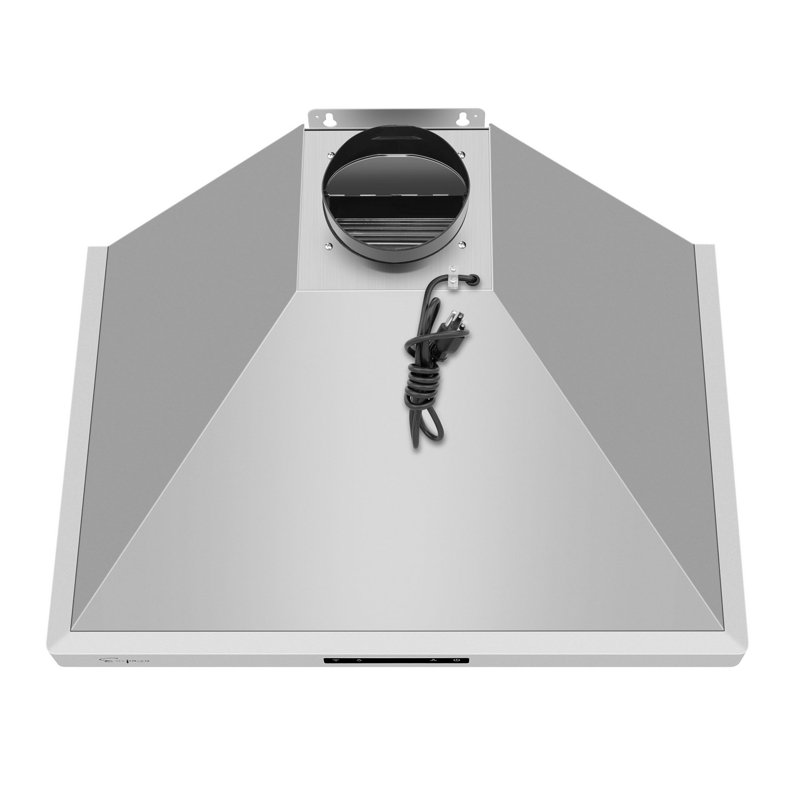30" Stainless Steel Wall Mount Range Hood with Touch Controls