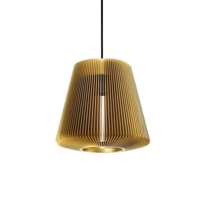 Bramah Table Lamp, 10.1" H x 10.9" W x 10.9" D, Pale Gold
