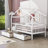 Heulwen Two Drawers Wooden House Bed-1726847272-1726847273