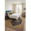 Tapis oriental oriental en laine noué à la main bleu indo-Gabbeh 5 x 8