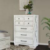 Malmberg Solid Wood 40'' W 7 - Drawer Dresser