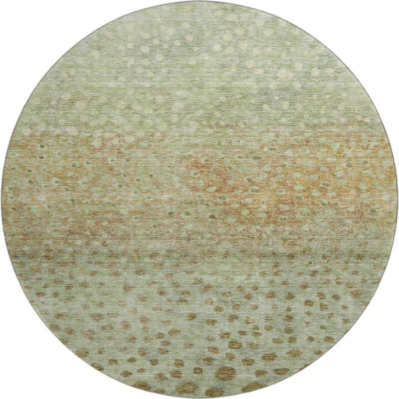 Tapis lavable à la machine Premium AMF1074, Rond 8 pi