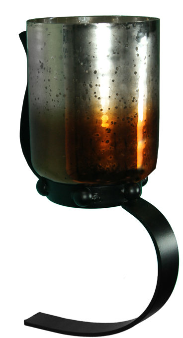18.5'' H Glass, Metal Wall Wall Sconce