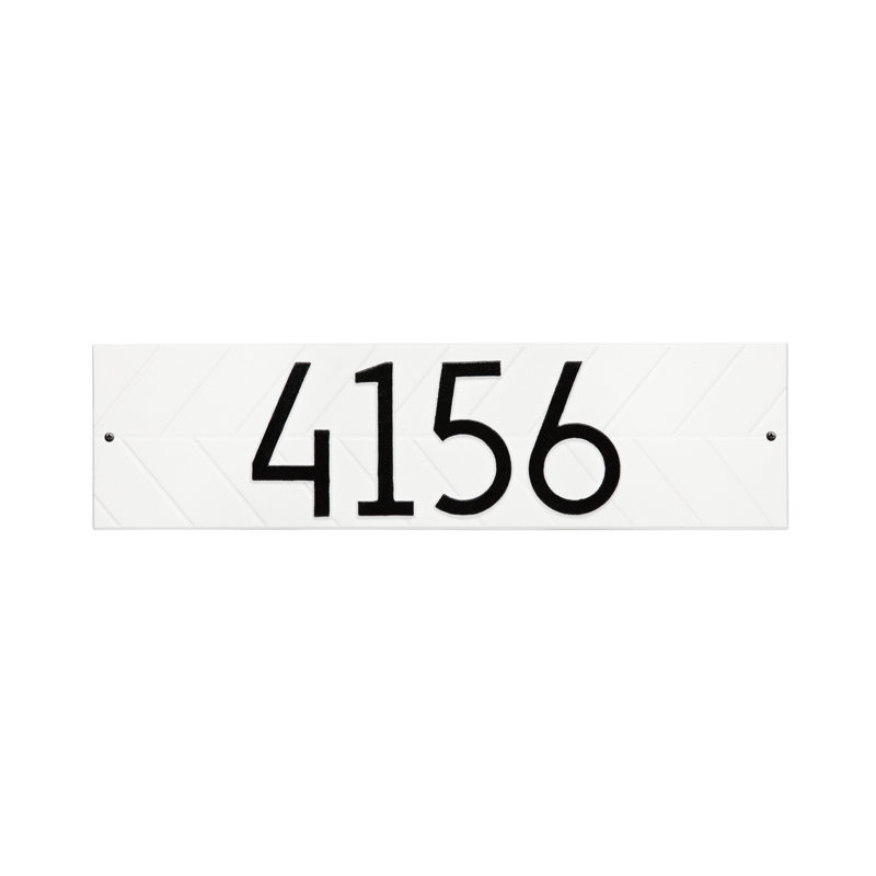 Plaque murale Mid-Century, Blanc / noir, Oui