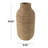 Brown Seagrass Handmade Wrapped Decorative Vase-942190036